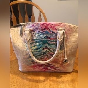 Like new Brahmin Duxbury satchel with dust case.